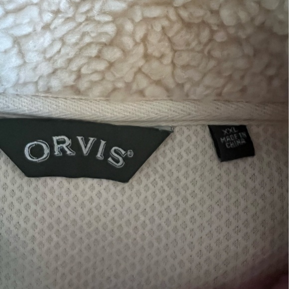 Orvis Men’s Fleece and Leather Trim Vest Size XXL - Picture 5 of 5